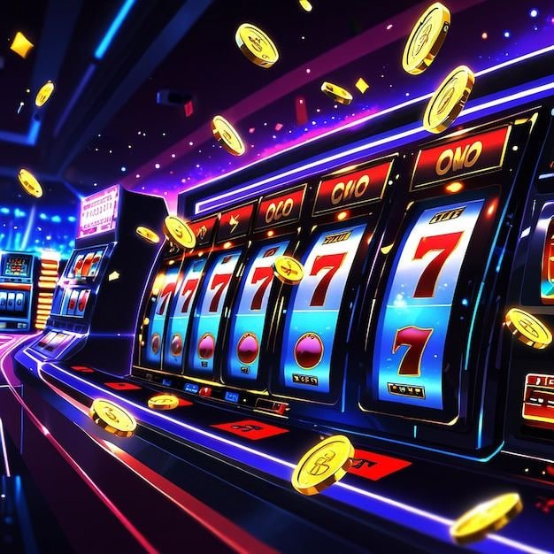 Mesin slot digital dengan animasi dan tema berwarna cerah